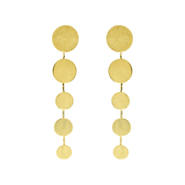 HANDMADE GOLD PLATED CIRCLES NECKLACE