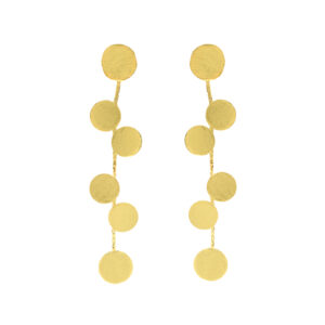 ARTISANAL GOLD PLATED CIRCLES EARRING