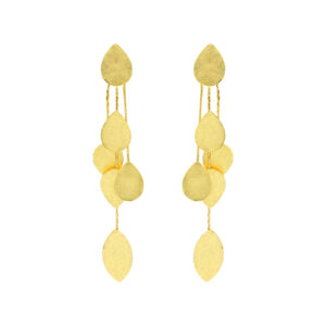 LONG TEARS EARRING ARTISANAL GOLD PLATED