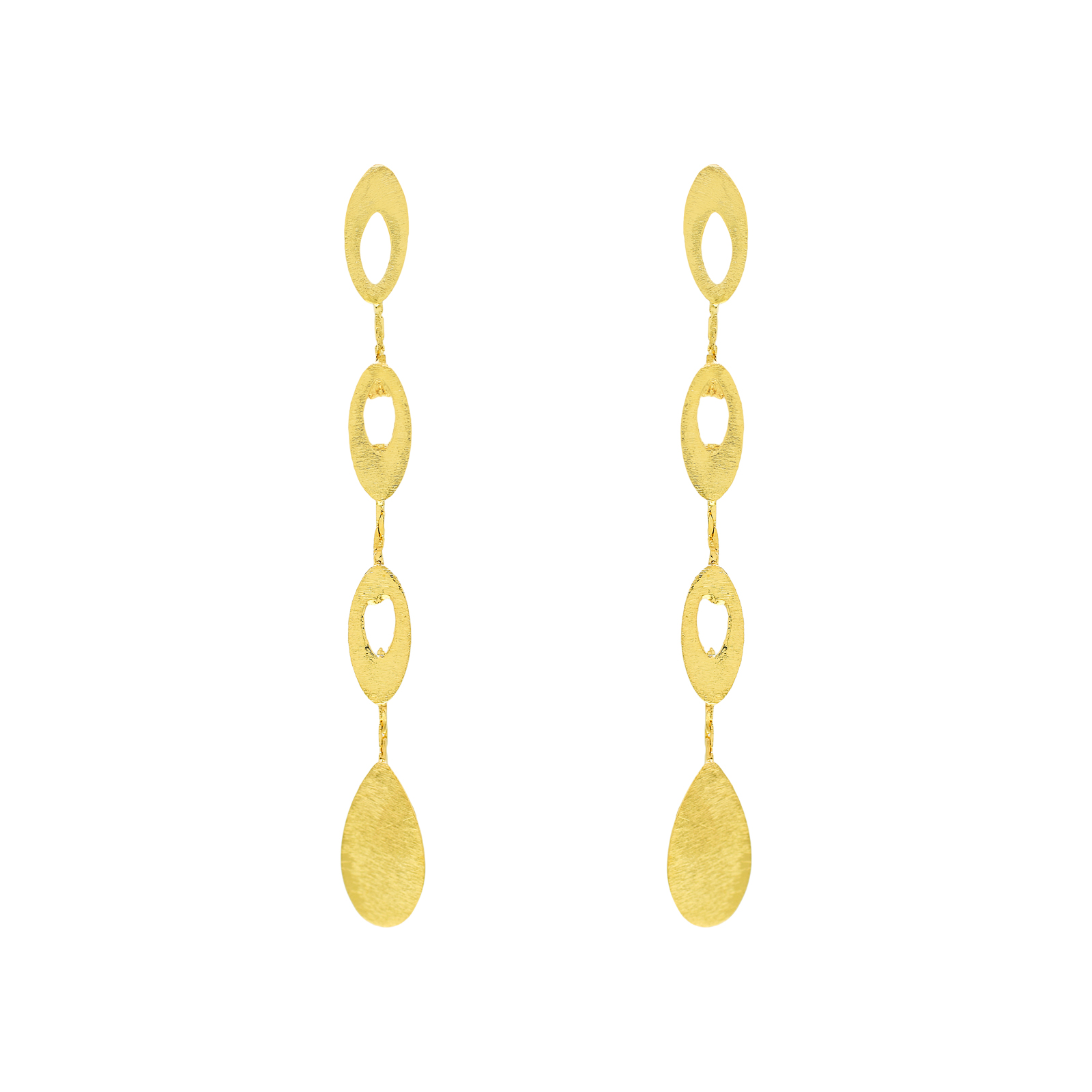 ARTISANAL GOLD PLATED FLOWER EARRING