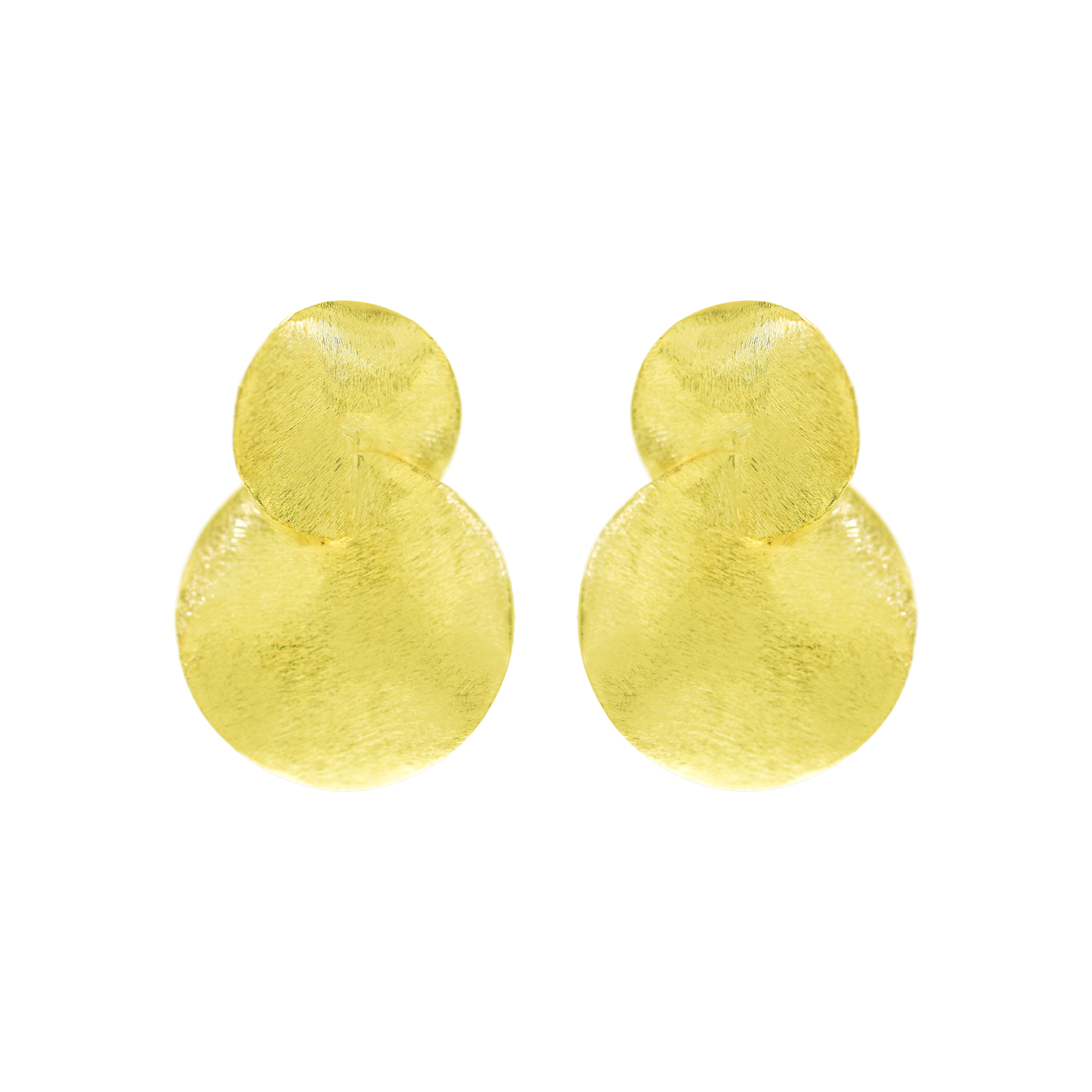 ARTISANAL GOLD PLATED INTERLACED EARRING