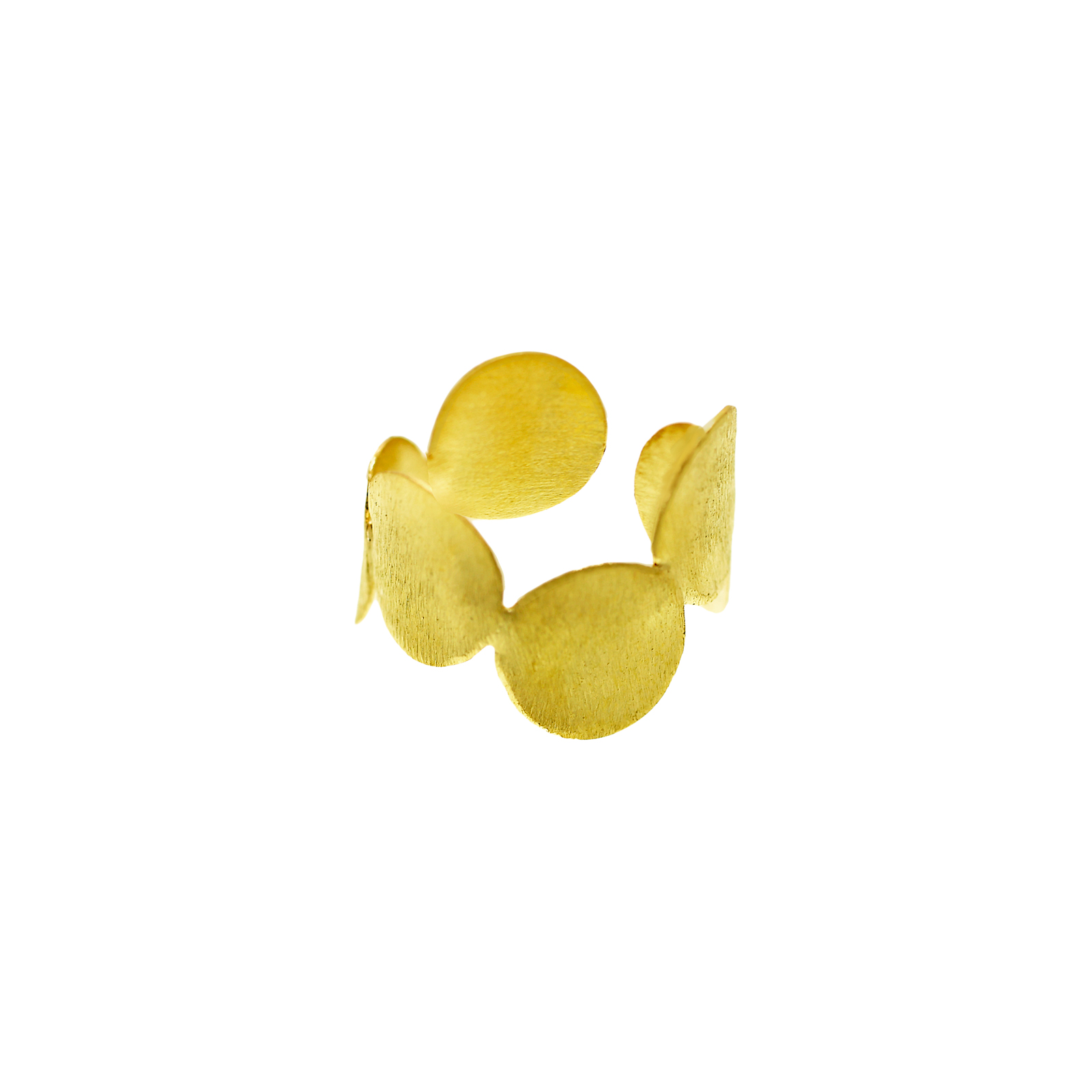 UNIVERSAL SIZE RING ARTISANAL GOLD PLATED