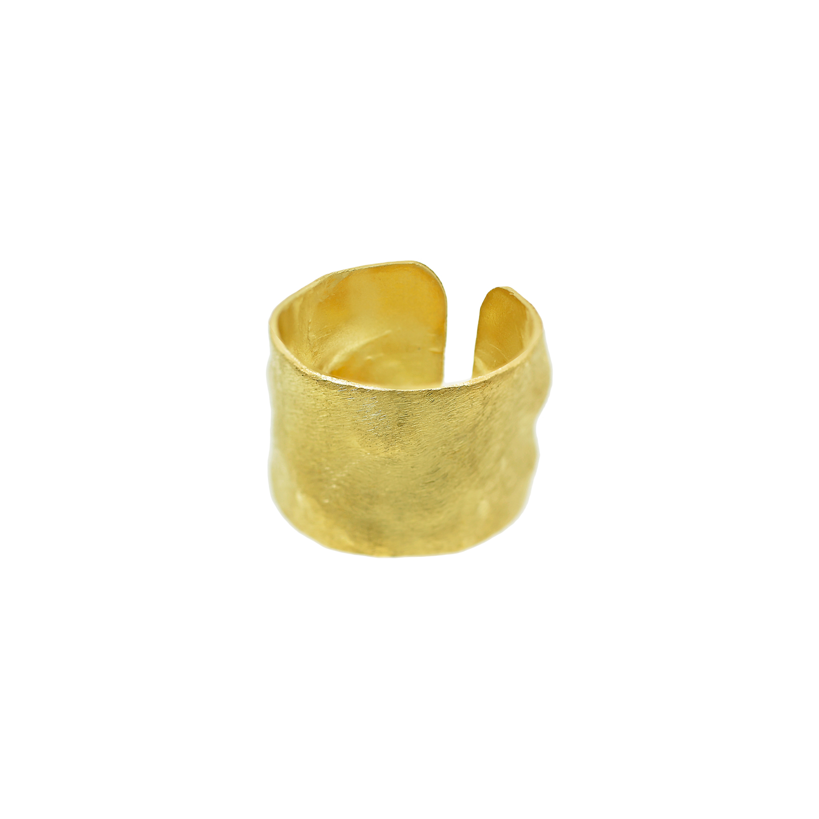UNIVERSAL SIZE RING ARTISANAL GOLD PLATED