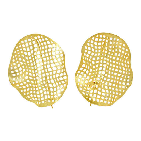 PENDIENTE CELOSÍA 40X 45 CHAPADO ORO ARTESANAL