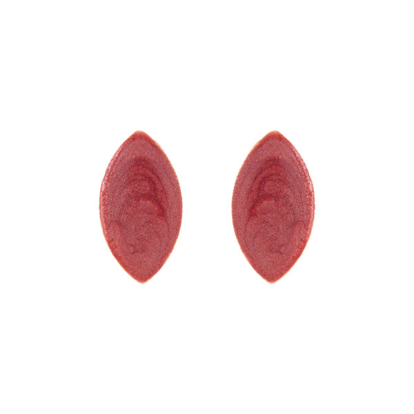 18KTE GOLD PLATED EARRING WITH ENAMEL