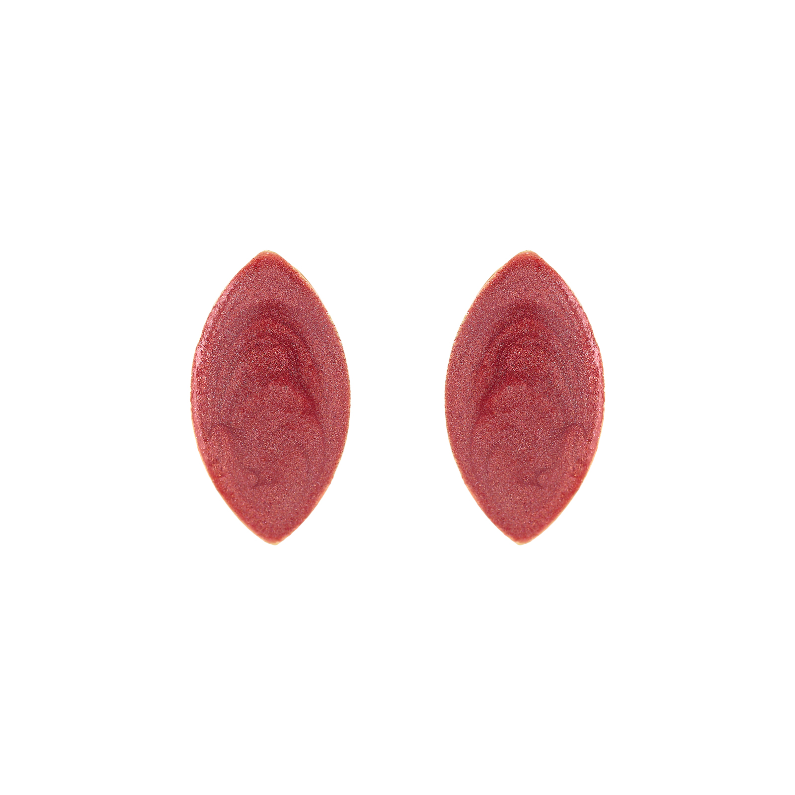 18KTE GOLD PLATED EARRING WITH ENAMEL