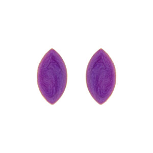 18KTE GOLD PLATED EARRING WITH ENAMEL