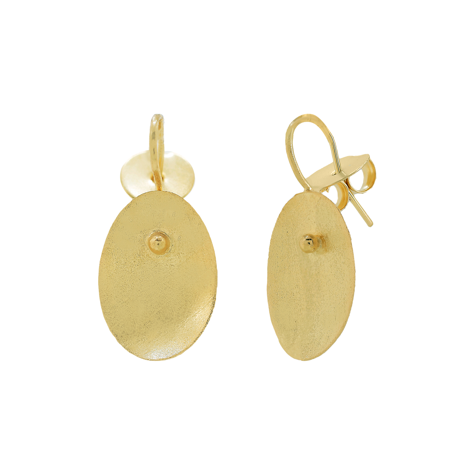 Bali earring 3cm. 18 kt gold plated.