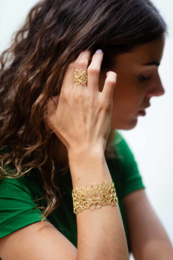 Pompa bracelet 18kts gold plated