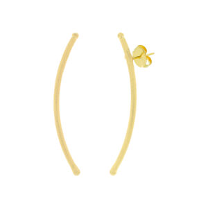 18K gold-plated curved Japan earring