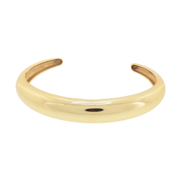 Mora moon open bracelet, 18kt gold plated