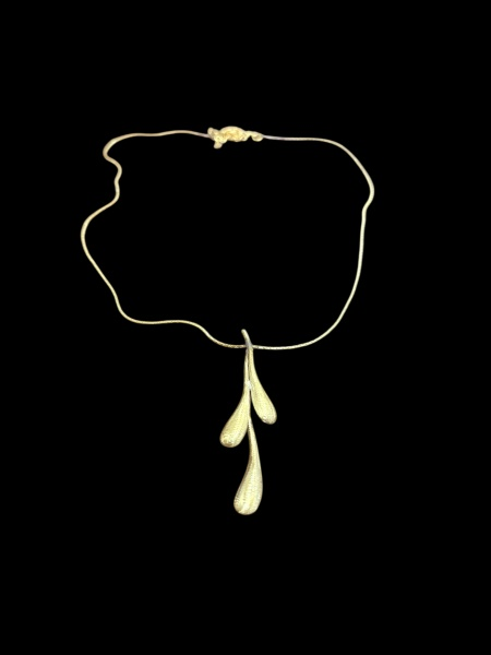 Double Drop Necklace, 18K Gold-Plated