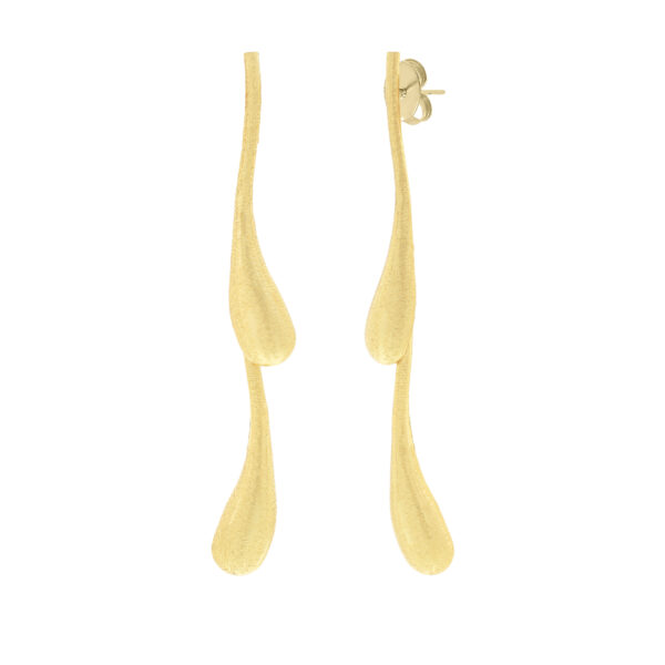 3-piece articulated drop earring in 18K gold
