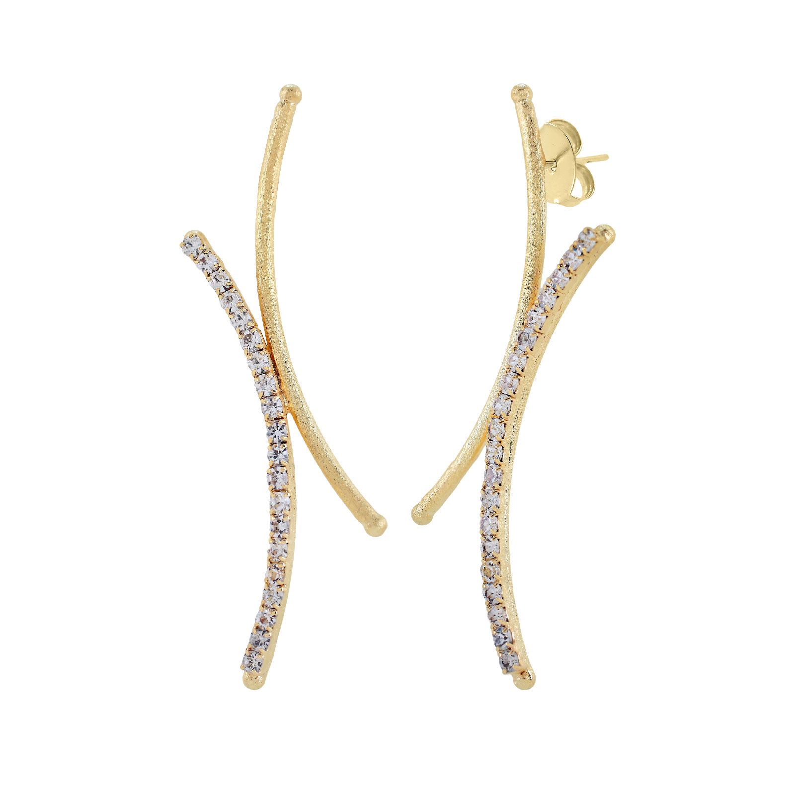 Large ray of light earring