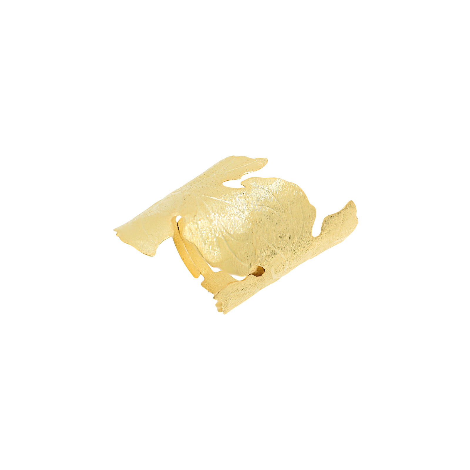 Long vine leaf ring