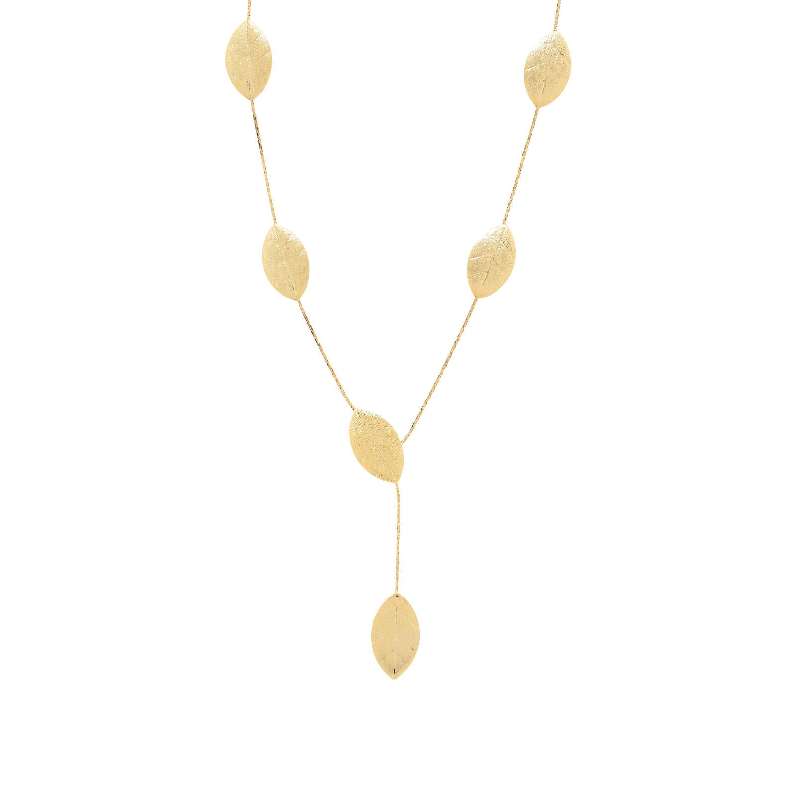 Collar corbatero con hojas de olivo