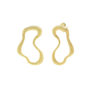Large wavy earring