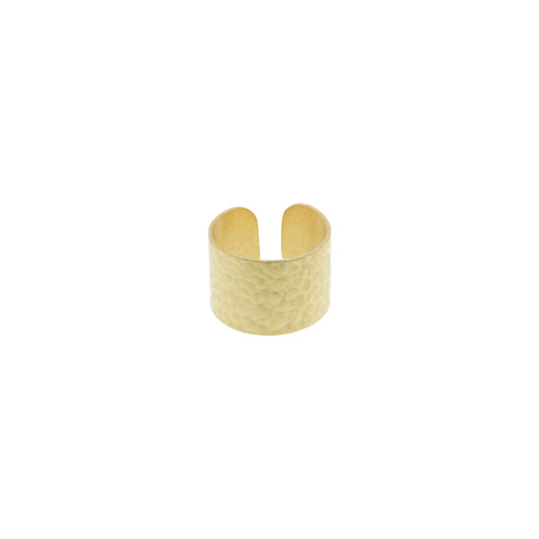 Wide ring, universal size, laser-cut design