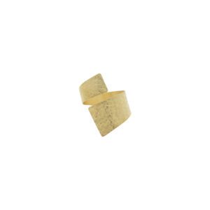 Shaped ring, universal size, laser-cut design