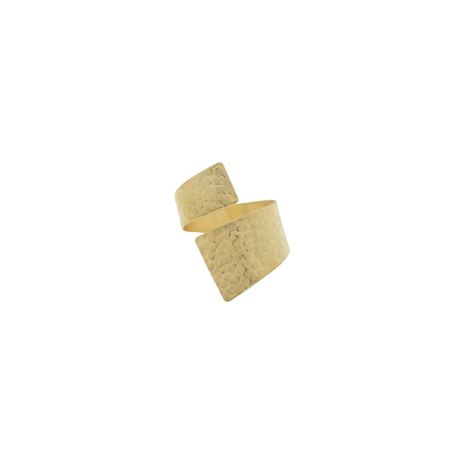 Shaped ring, universal size, laser-cut design