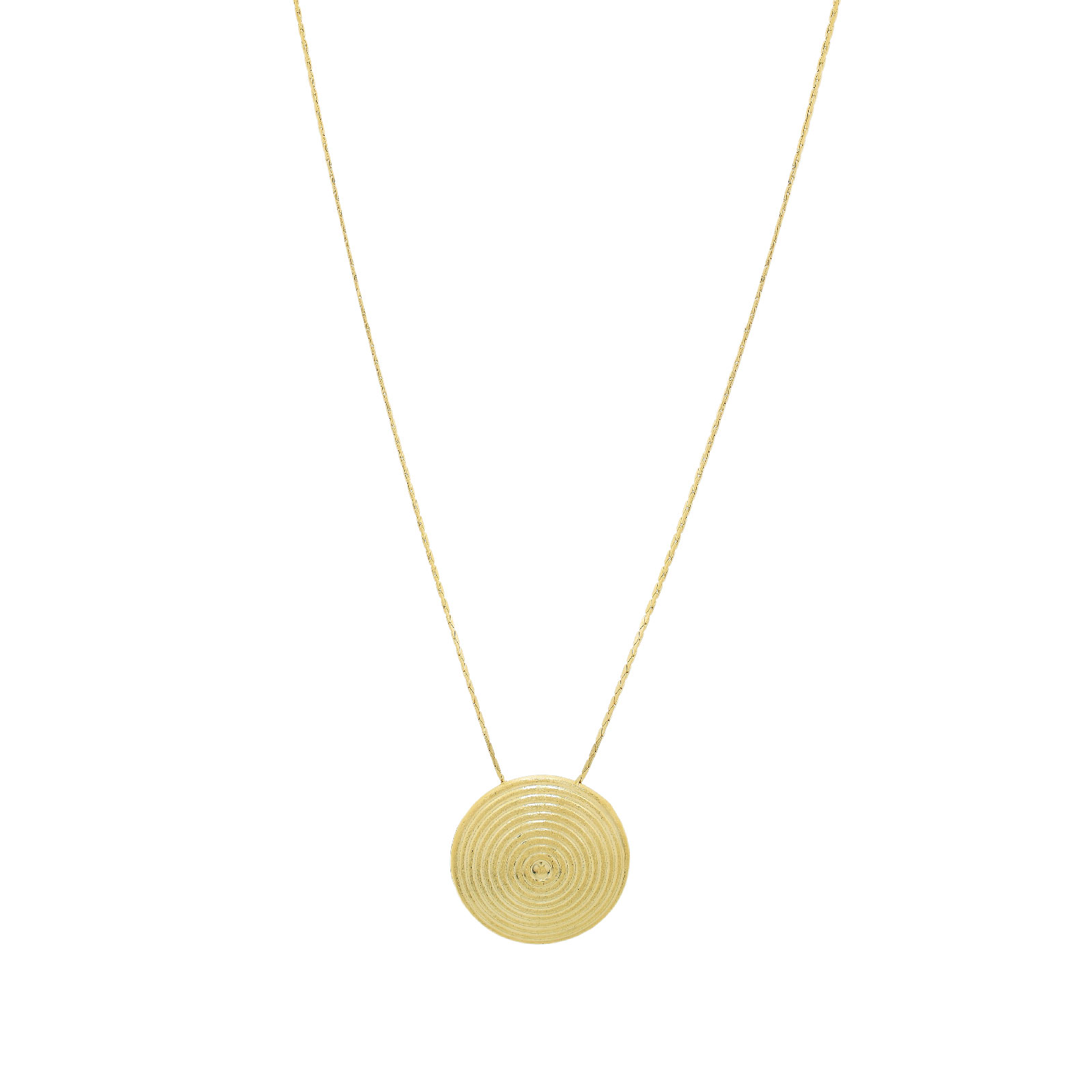 Collar redondo con grabado