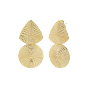 Medium earring with engraving