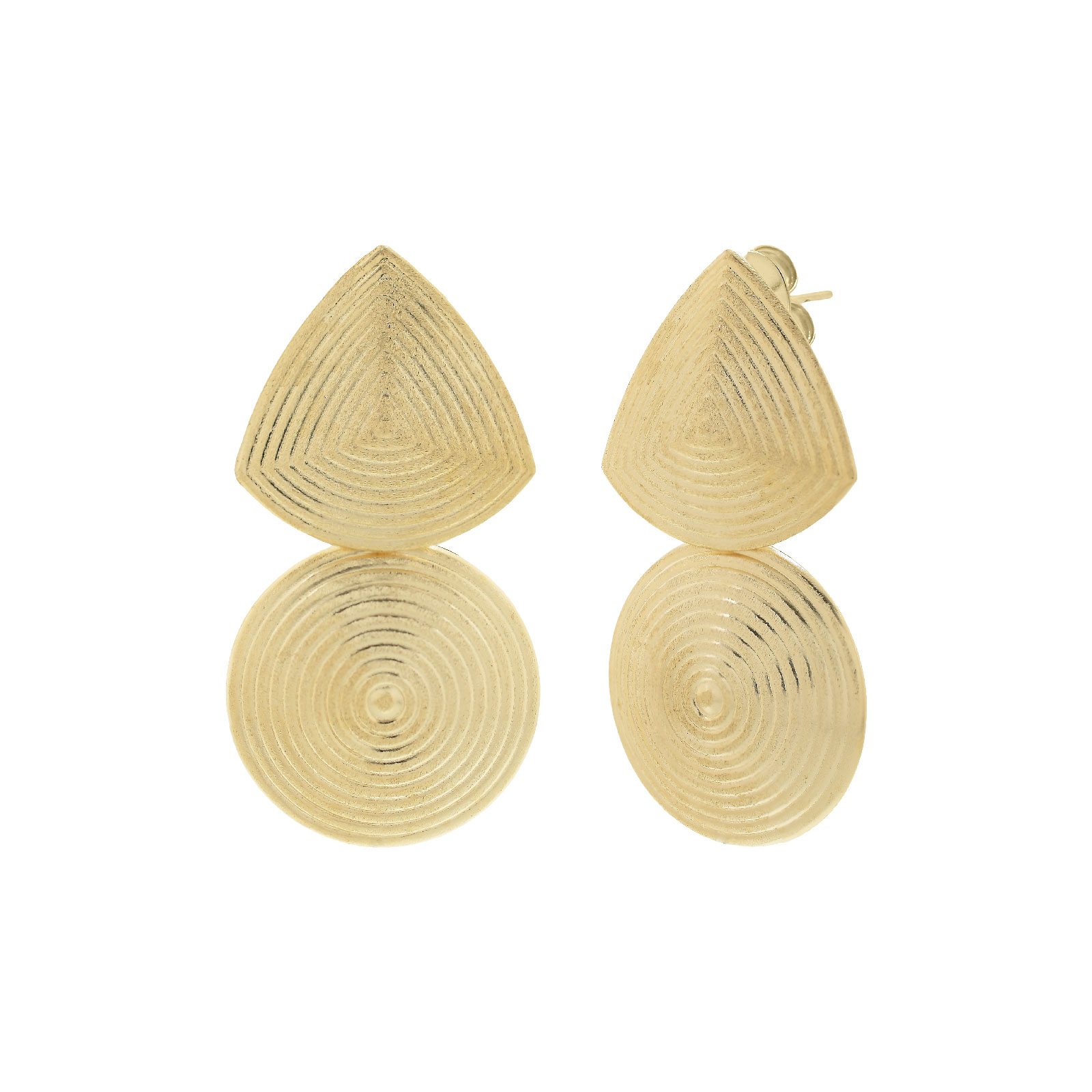 Medium earring with engraving