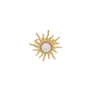 Anillo Sol con perla talla universal