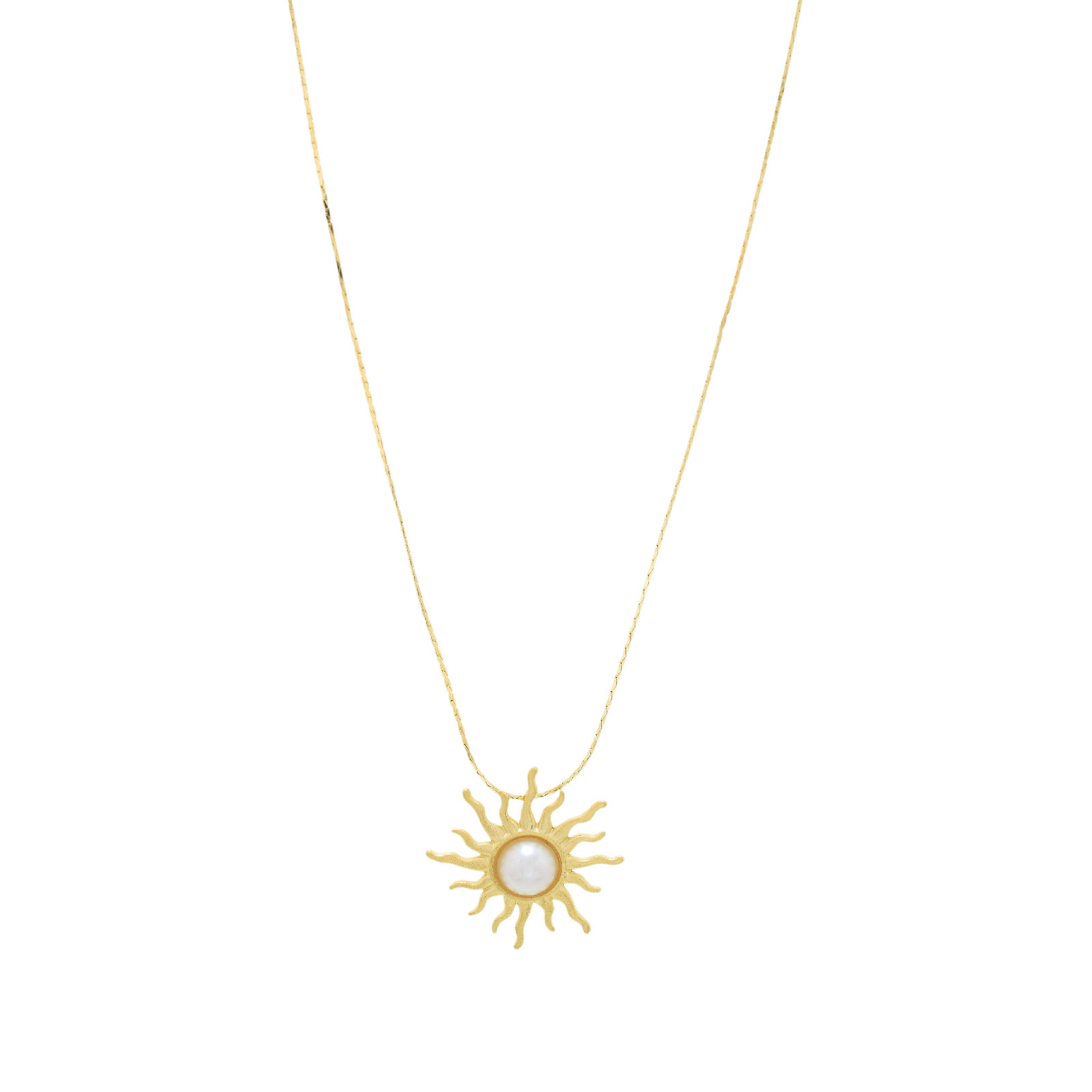 Collar Sol con perla