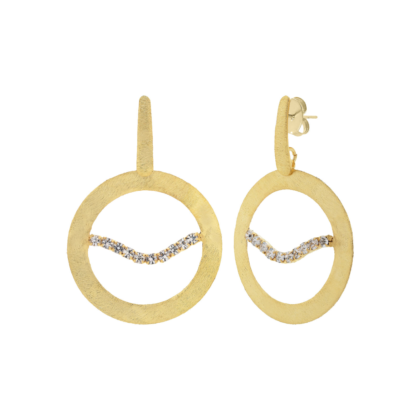 Medium wave earring