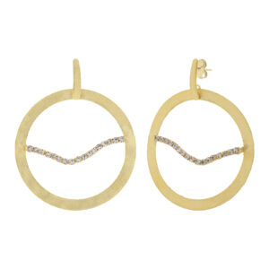 Large wave earring