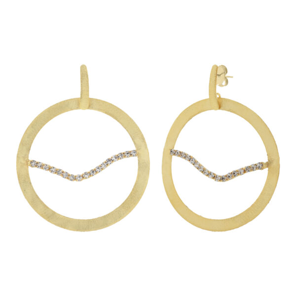 Large wave earring