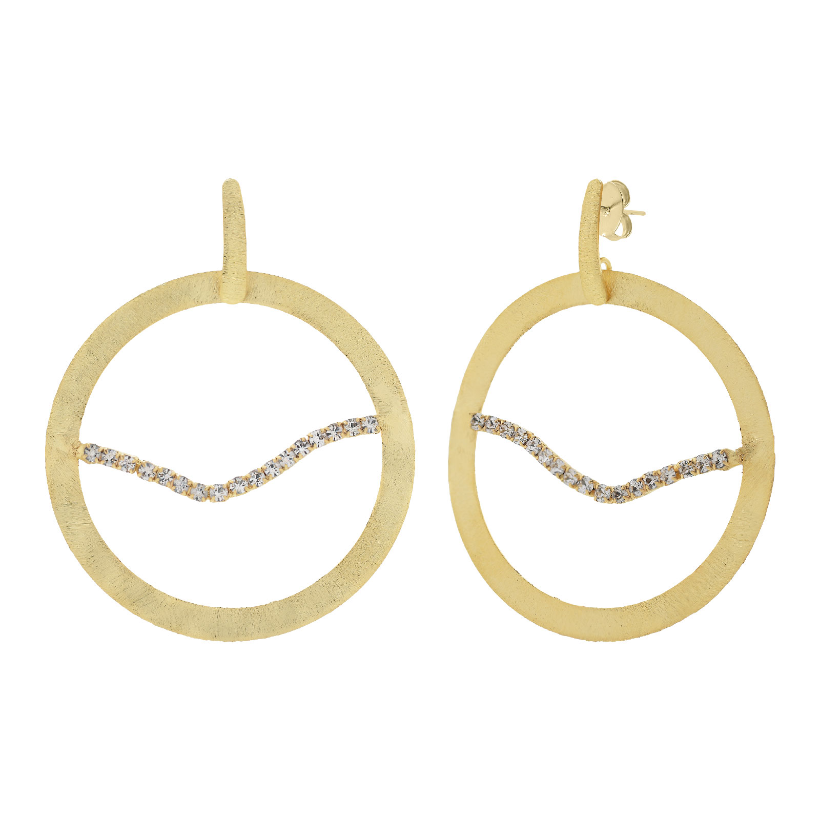 Large wave earring