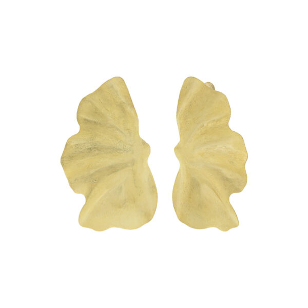 Large butterfly leaf earring