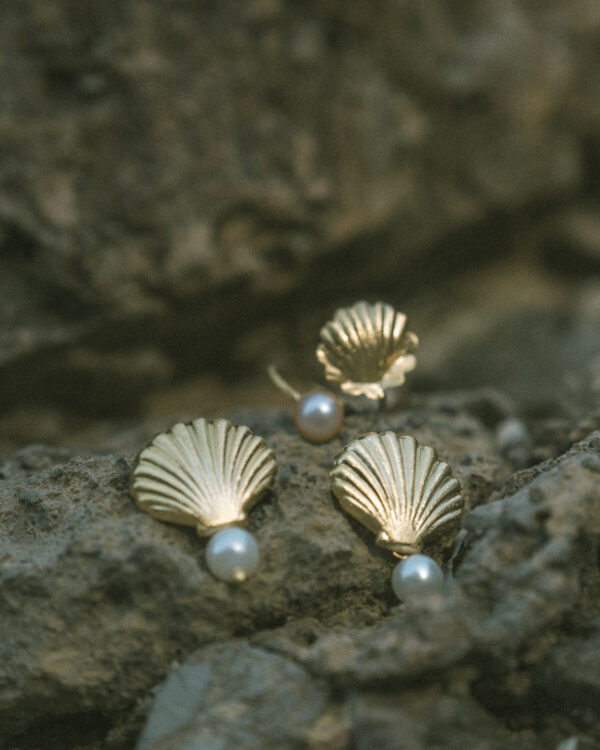 Anillo doble Concha perla- talla universal