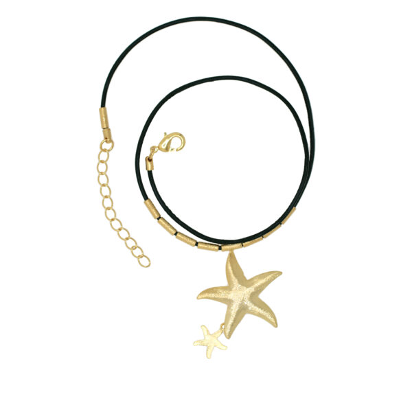 Collar Estrella de Mar con piel
