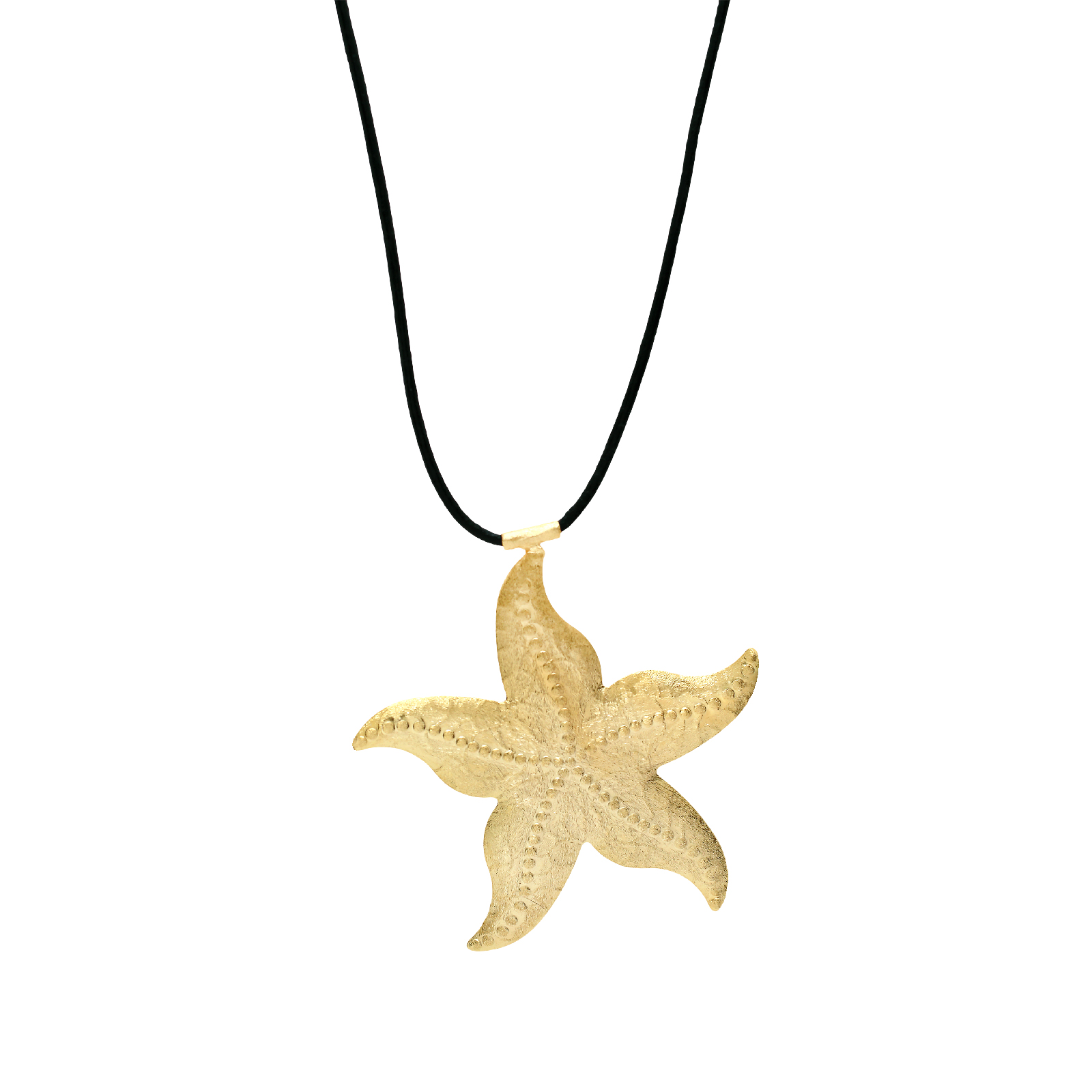Collar Estrella de Mar Big con piel