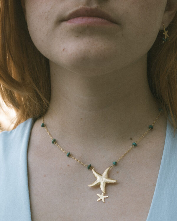 Turquoise Starfish Necklace