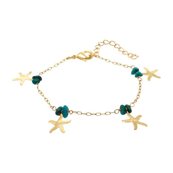Turquoise Starfish Bracelet