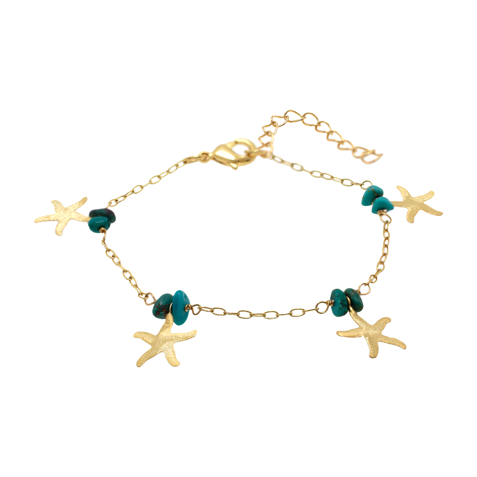 Turquoise Starfish Bracelet