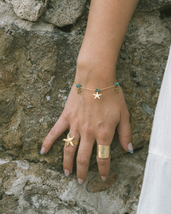 Turquoise Starfish Bracelet