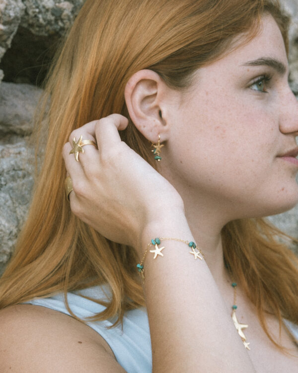 Turquoise Starfish Bracelet