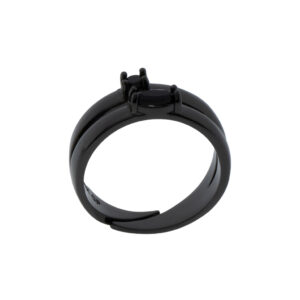 Universal Ring with Gold-Plated Crystal