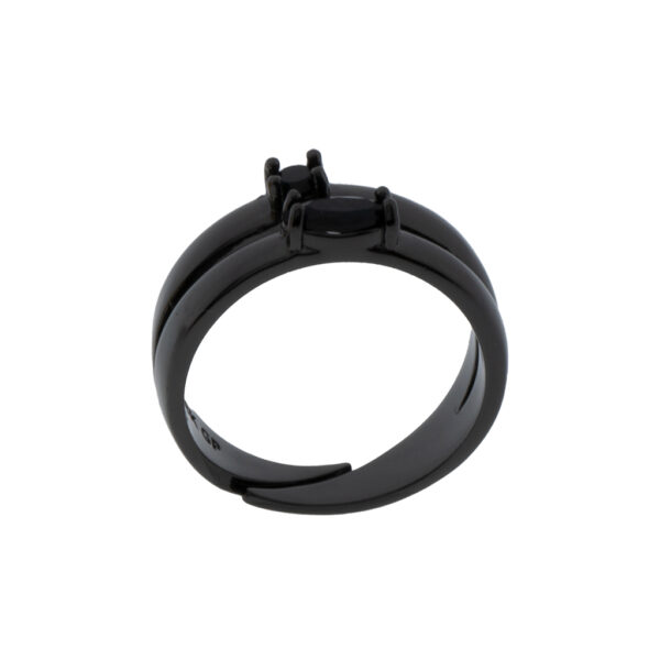 Universal Ring with Gold-Plated Crystal