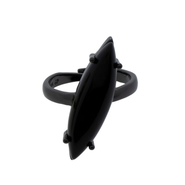 Universal Size Ring with Gold-Plated Crystal