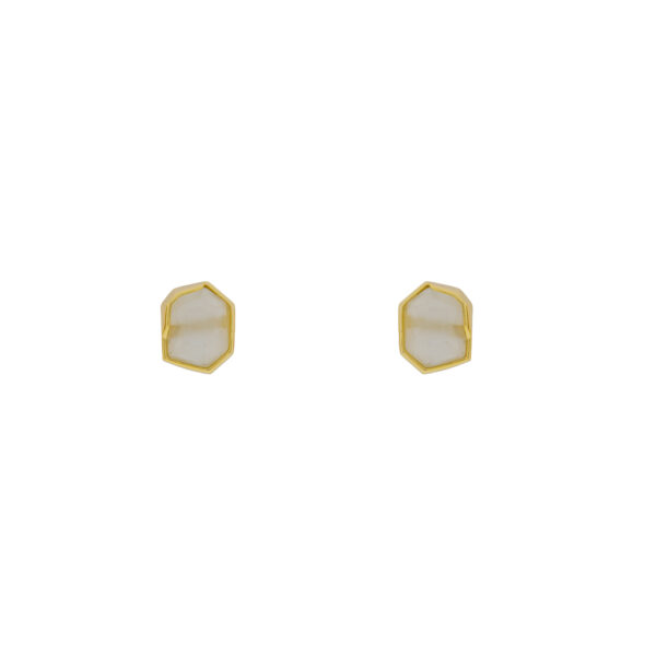 Asymmetrical Crystal Gold-Plated Earring