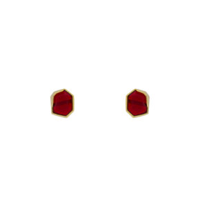 Asymmetrical Crystal Gold-Plated Earring