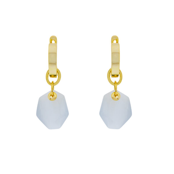 Gold-Plated Rock Earring