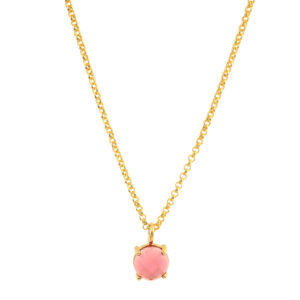 COLLAR CON COLGANTE REDONDO DE CRISTAL