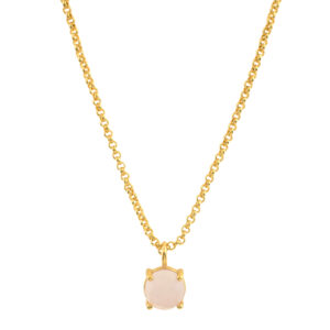 COLLAR CON COLGANTE REDONDO DE CRISTAL